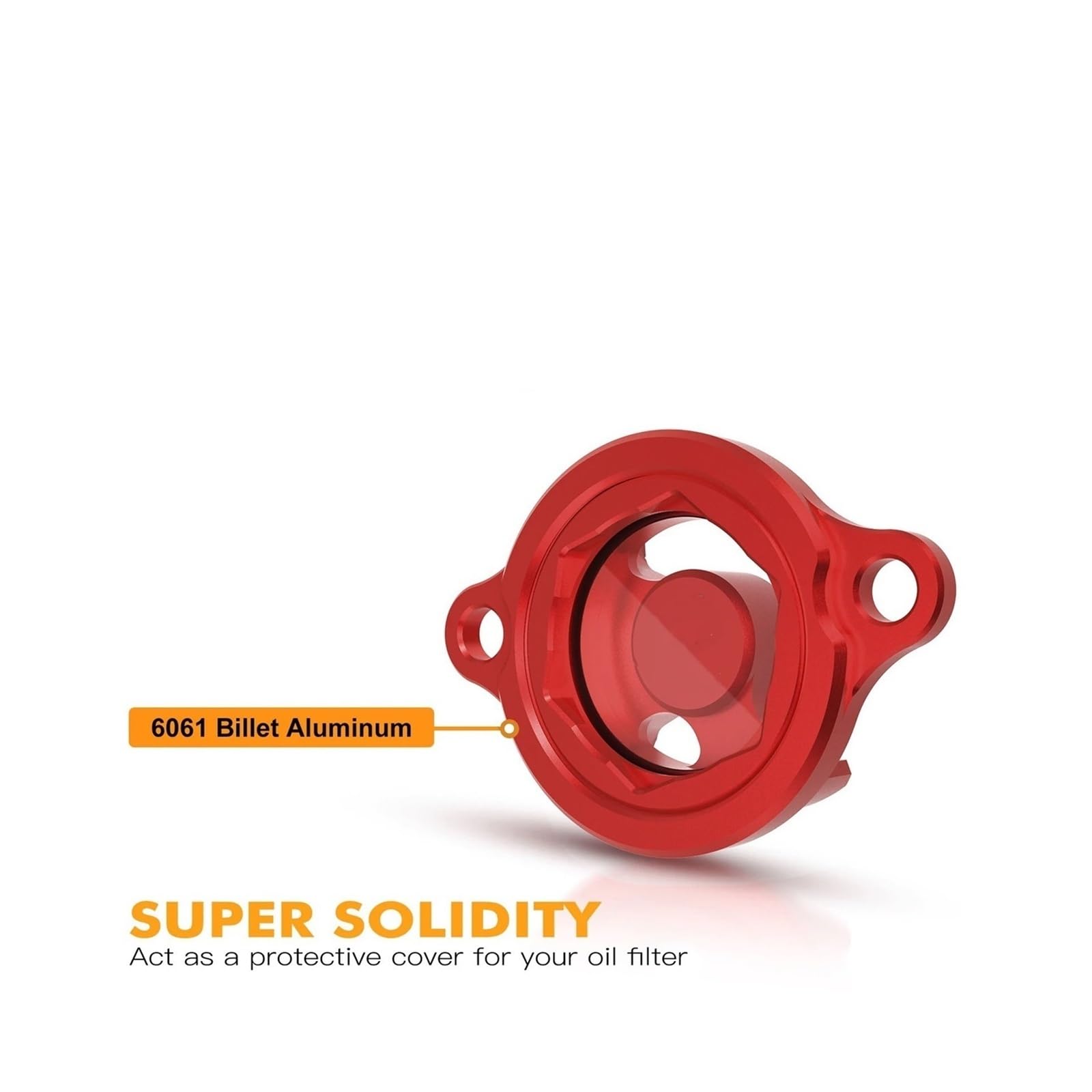 axq1989 Tappo di Copertura del Filtro dell'olio Motore Trasparente for Moto Compatibile con CRF250R CR 250R 2010-2017 Coperchio del Filtro dell'olio Trasparente in Alluminio