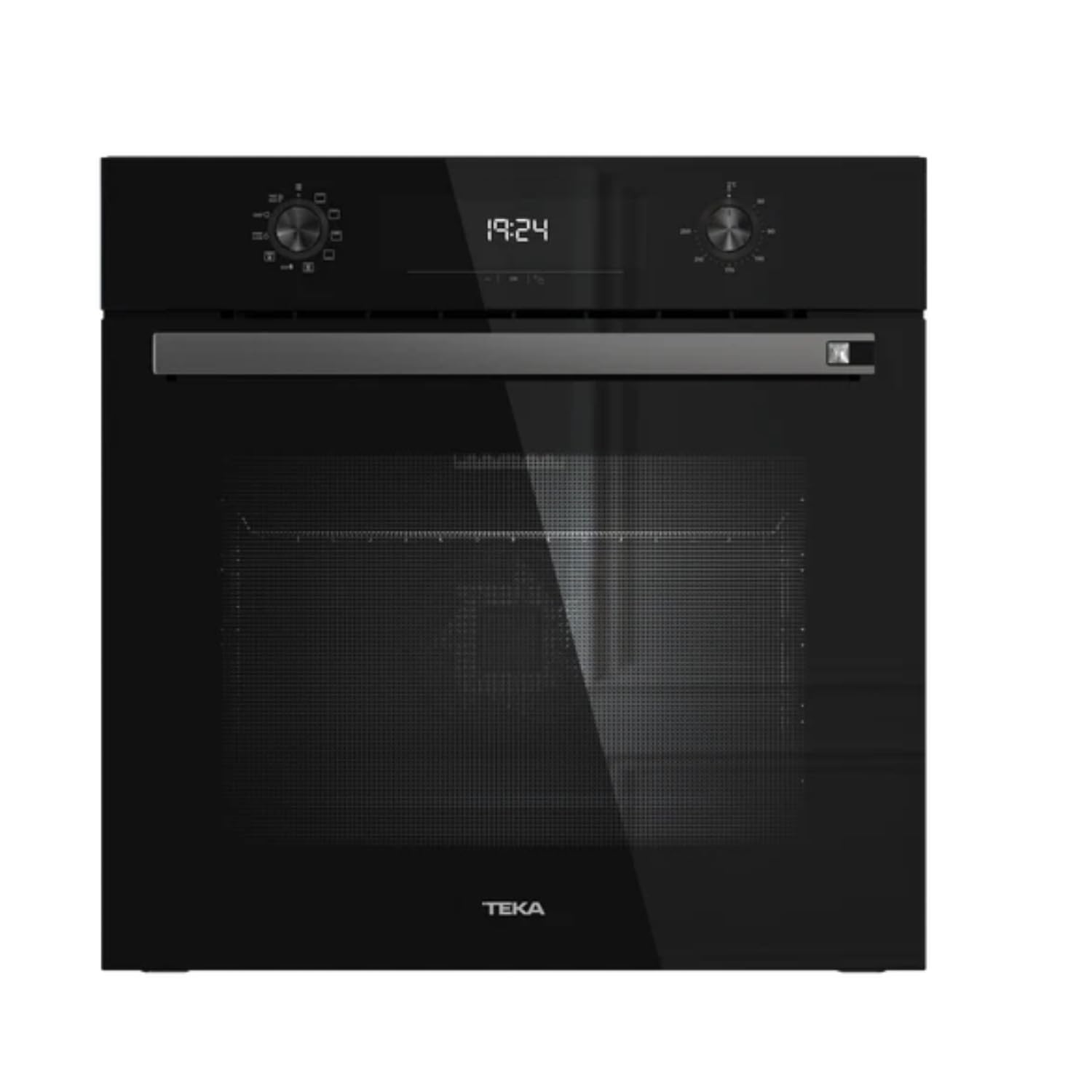 TEKA Horno Multifunción Cristal Negro, 8 Funciones, Hydroclean, 71 l