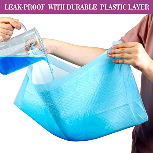 Image of IMMCUTE Dog Pee Pads Extra Large 28 inchx34 inch, X-Large Training Puppy Pee Pads Super Absorbent & Leak-Proof, XL Disposable Pet Piddle Pad and Potty Pads for Dogs, Puppies, Doggie (60 Count)