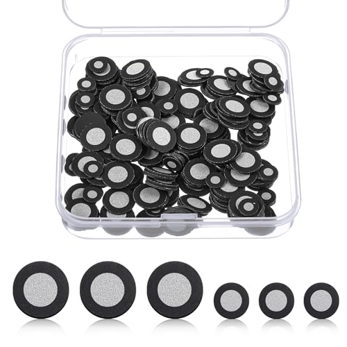 Image of Kingdder 300 Pcs 3D Magnetic Tracking Dot for Scanner Scanning Reference Point Marker Diffuse Reflection Positioning Targets for 3D Scanning (Inner 3.0 /6.0 mm Outer 6 /10 mm)