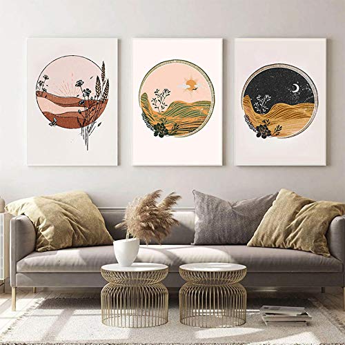 Affiches de paysage abstrait 50x70cm pour habiller facilement un grand mur vide