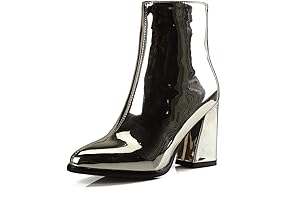 Women's Gold Gogo Boots: Shimmering Ankle Boots for a Night Out