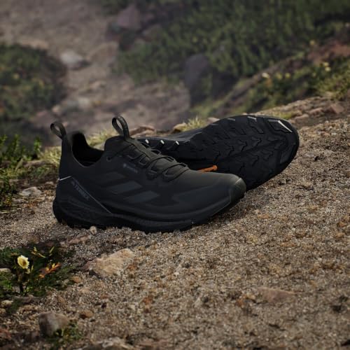 Image of adidas Mens Terrex Free Hiker 2.0 Low Gore-Tex Hiking Hiking Sneakers Shoes - Black