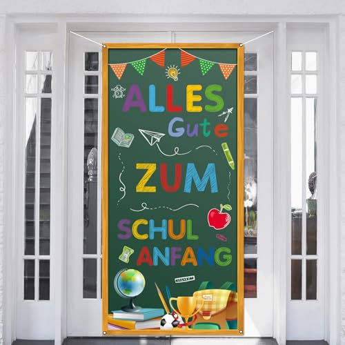 Pancarta decorativa para el comienzo del colegio, diseño de pizarra para iniciar el colegio, guirnalda decorativa para iniciar el colegio, iniciación escolar, comienzo escolar, decoración para niños y