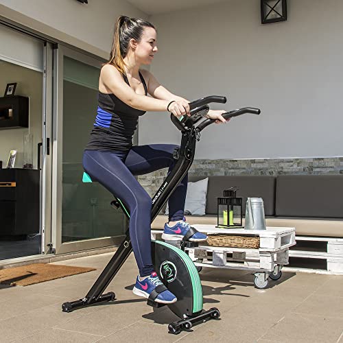 Cecotec X-Bike, inklapbaar, magnetisch, hartslagmeter, LCD-display, variabele weerstand, pedalen met maximale grip, vliegwiel van 2,5 kg. - Afbeelding 6