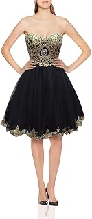 Amazon.com: Black and Gold Homecoming Dress