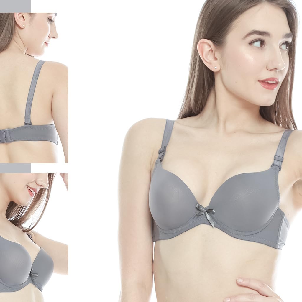 DAVINA FASHIONS Seamless Soft Comfort Padded Pushup Bra for Women’s and Girls(Pack of 2) Random Colours as per Availability DAVINA FASHIONS Seamless Soft Comfort Padded Pushup Bra for Women’s and Girls(Pack of 2) Random Colours as per Availability