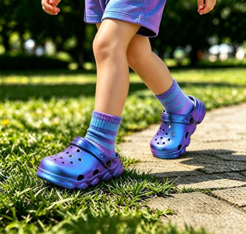 Image of Girls' Clogs for Toddlers & Kids Lightweight Garden Shoes Breathable Slip-on Slides Sandals Slippers Children's Beach Water Shoes