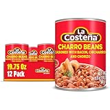 La Costena Whole Charro Beans, 19.75 Ounce (Pack of 12)