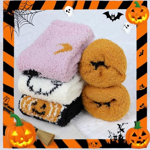 Image of Zando Women's Soft Fuzzy Socks - Thick, Warm, Fluffy, Comfy Home Sleeping Socks