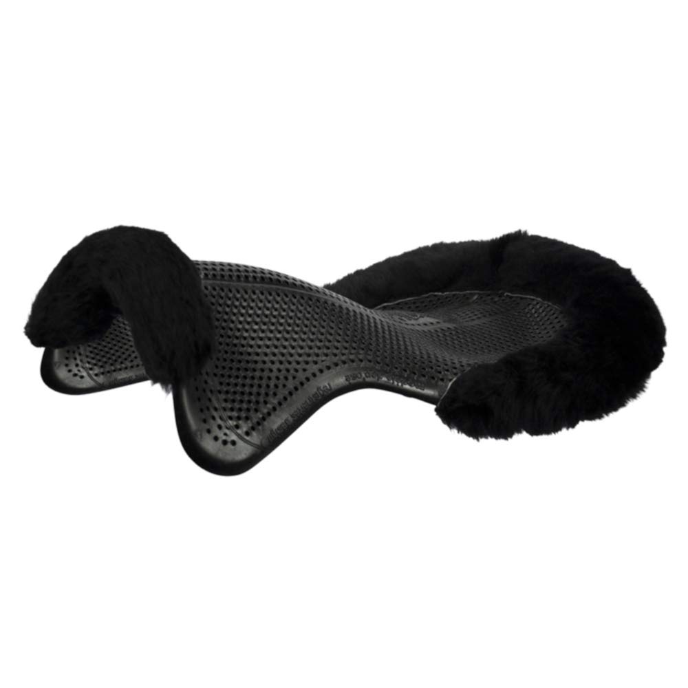Acavallo Gelpad Therapeutic 1/2 Lammfellrand Farbe: schwarz/schwarz Größe: M
