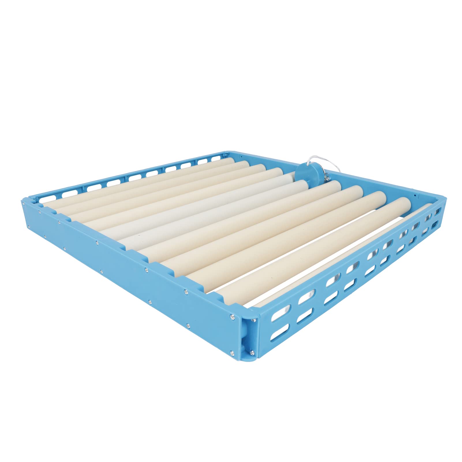 Eier-Inkubator-Tablett, Effizienter Eierwender für Enten-, Gänse- und Vogeleier, 220 V, Kunststoff, Metall, 17,7 X 18,3 X 2,6 Zoll