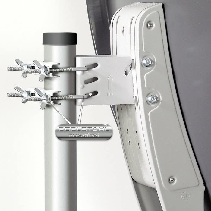 Sat Anlage 8 Teilnehmer | Komplettset - Fuba DAA 780 A Satellitenschüssel 80cm Alu anthrazit + DUR-line Quattro LNB + DUR-line MS 5/8 G-HQ Sat Multischalter 8 Teilnehmer (DVB-S2, HDTV, UHD 4K/8K)