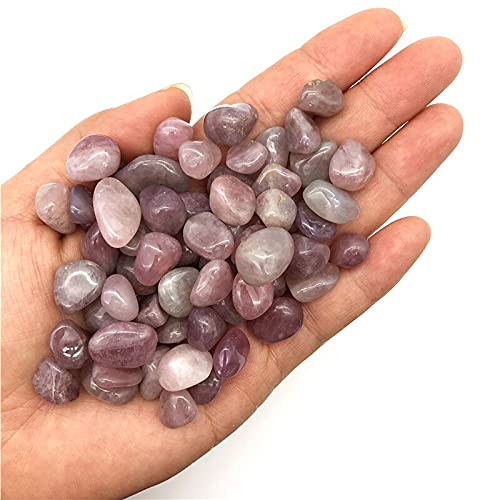 50 g de Gravier de Quartz Rose Lavande Naturelle for Aquarium de décoration intérieure Collecte à Domicile (Size : 8-12mm)