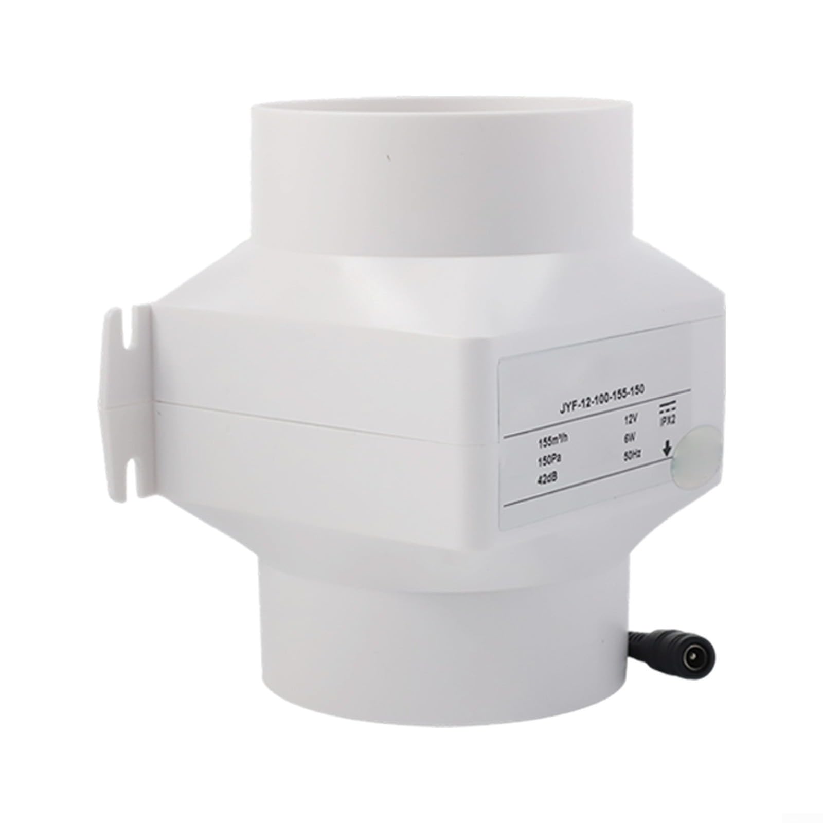 CWOQOCW 75Mm/100mm Inline Duct Exhaust Fan,Inline Extractor Fan, 12V Low Noise Ventilation Blower For Kitchen Bathroom Greenhouse(4inch 100mm)