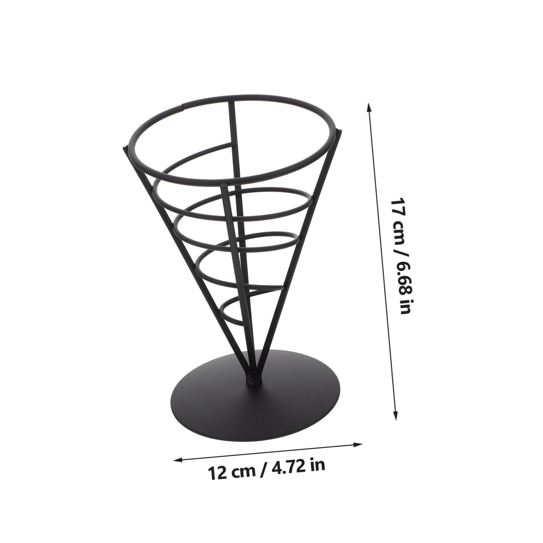 Hemobllo Fry Food Cone Shape French Fries Holder for Chips Fish Balls and More Design for Restaurants and Home Use
