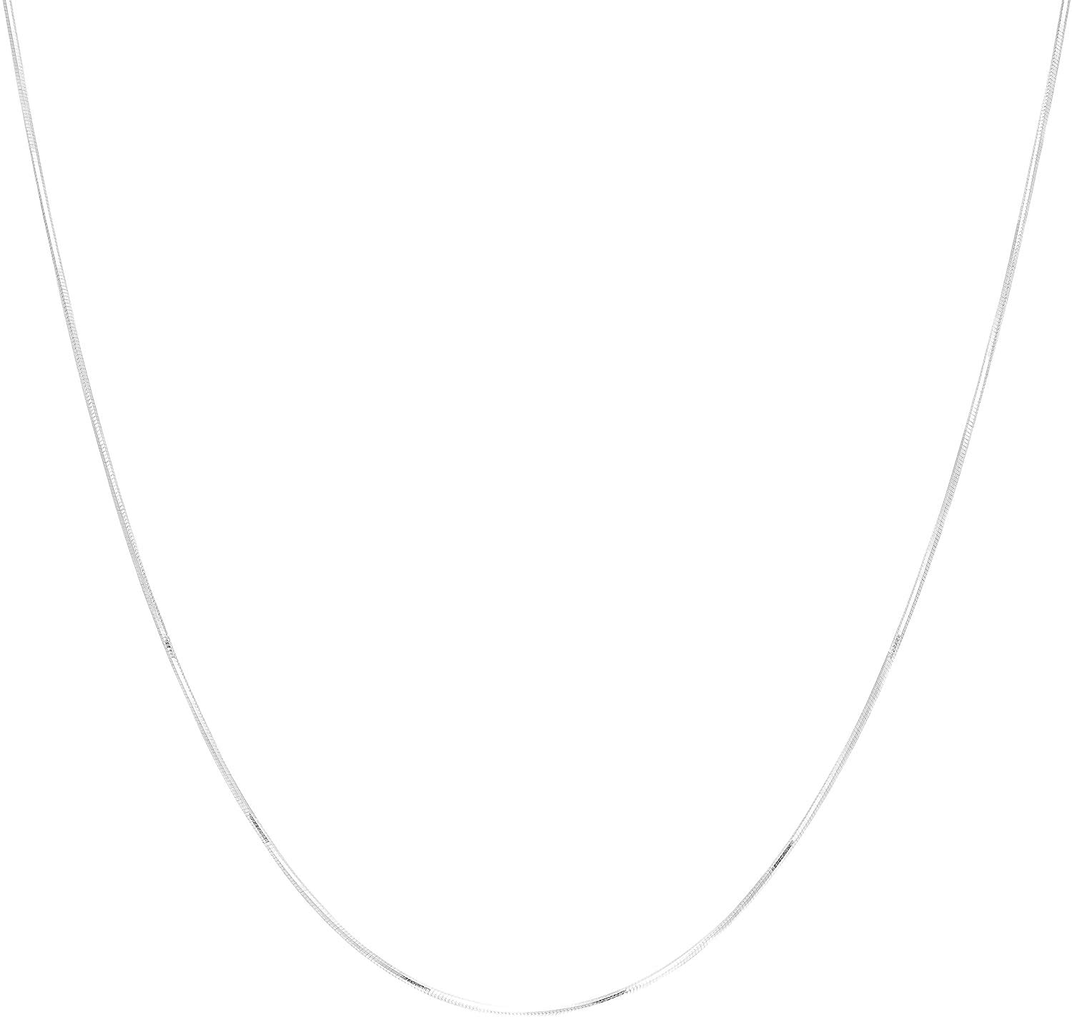 Diamond-Cut Sterling Silver Snake Chain Necklace, Sterling Silver Chains for Women, Sterling Silver Necklace for Women, Sterling Silver Necklace Men, IT-ProLux 925 Italy, Next Level Jewelry