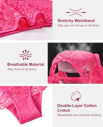 Image of Sunm Boutique Sexy Underwear for Women, Cheeky Lace Women's Panties