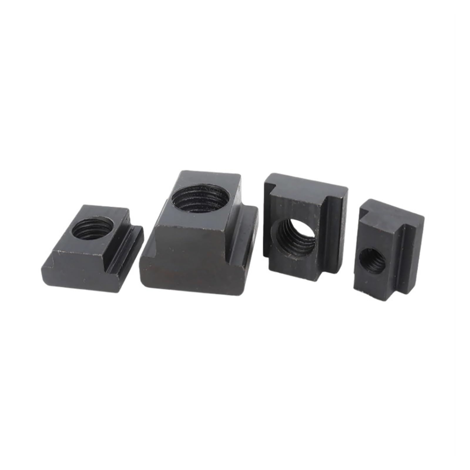 Tuerca En T De Acero Al Carbono Grado 8,8/10,9, Bloque M6 ~ M48, Placa Prensado Con Ranura, Color Negro, 1/2/5 Piezas, 45#