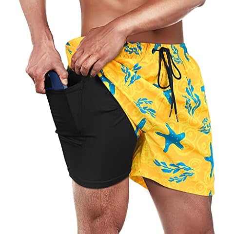 Winthome Bañador Hombre Suaves y Cómodos con Bolsillo Cremallera Cover