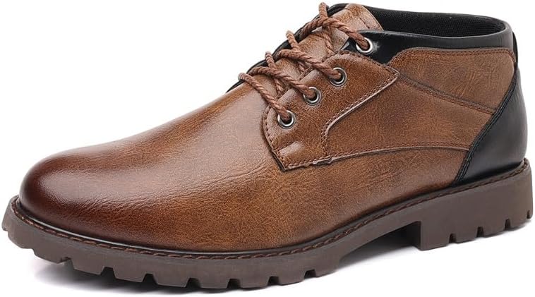 Men's Oxford Formal Dress Shoes Comfortable Classic Business Lace Up Derby Casual Non Slip Work Shoes
