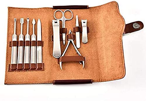 ZJDM Clipper Maniküre Set 10 Stück Alle Set Edelstahl Toe Clippers Set Maniküre Pediküre Werkzeuge Scherenschneider