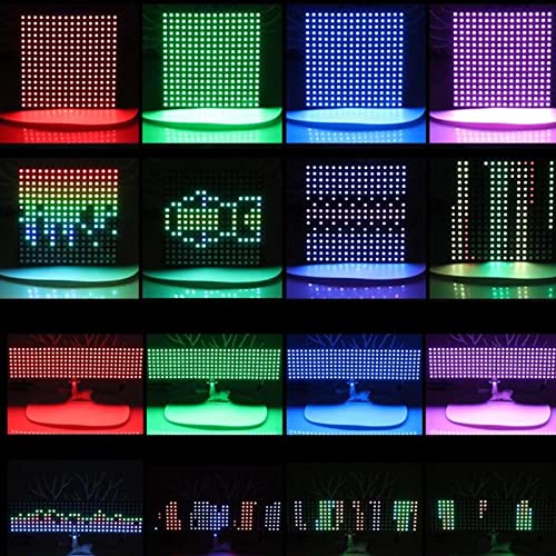 LED Pixels Matrix Panel WS2812B RGB Digital Image Video Text Display ...