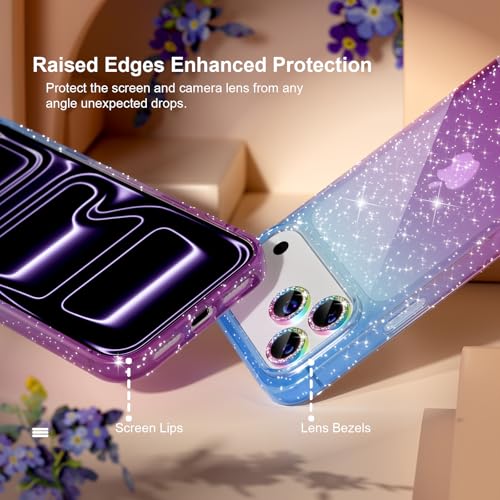Coque iPhone 17 Pro Max transparente avec protection d'écran incluse et objectif diamant