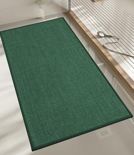 chakme Bathroom Rugs Mat 47x17, Ultra Thin Non Slip Bath