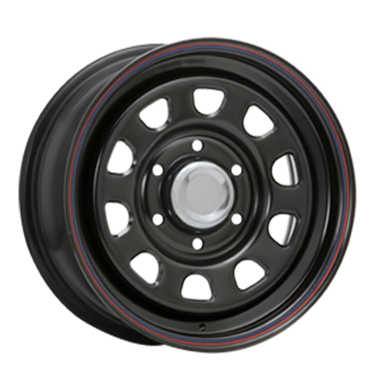 Amazon.co.jp: MLJ DAYTONA SS 16×7.0J 6H 139.7 +38 ブラック (レッド