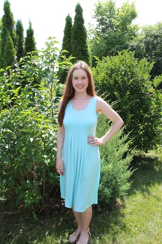 Image of KILIG Women Soft Casual Beach Sundress Floral Pleated Vintage Tank Dress 2026