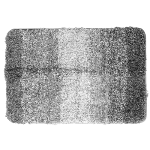 Nimomo Alfombras de Baño Color Degradado Alfombra de Piso de Baño de Fibra de Poliéster Antideslizante Absorbente para Baños de Entrada de Casa (41 * 61CM)