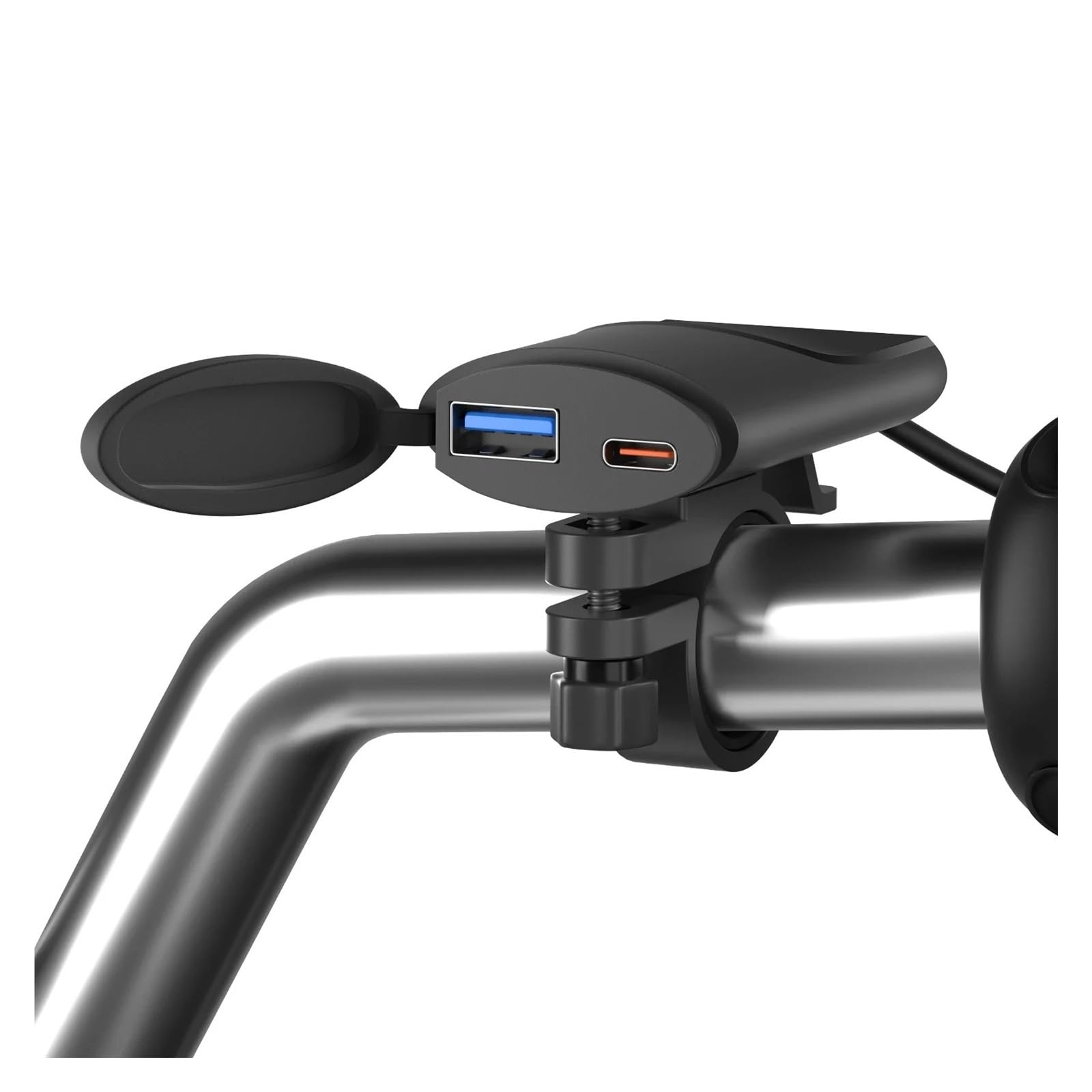 Support GPS Moto Support De Téléphone Portable en Alliage D'aluminium pour Moto, Rétroviseur Mobile, Navigation, Poignée Anti-Vibration, Vélo