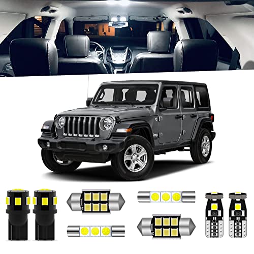 Kit de Luz LED Interior para Jeep Wrangler JK 4-Door 2007-2018