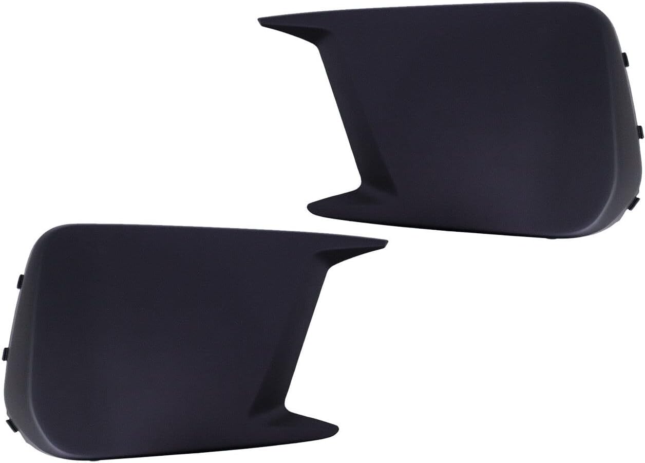 Exterior Accessories - Front Bumper Aero Bezels Deletes Fog Light Cover Compatible with 2018-2021 Subaru WRX & Subaru STI VA - Prime Black