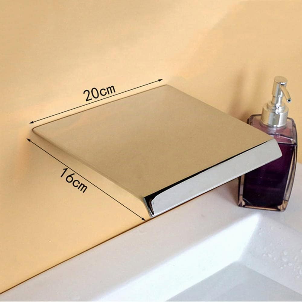 Rubinetto a Cascata per Vasca da Bagno Cascata Vasca Bocca Erogazione Rubinetto Vasca o Lavabo a Parete Bagno G1 / 2-Chrome-Spread.