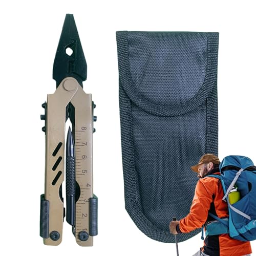 Alicates de bolsillo multiherramienta | ¡Una herramienta multifuncional que combina una herramienta de engarzado, un abridor de botellas y un pelacables! Diseño portátil con excelente portabilidad, pe