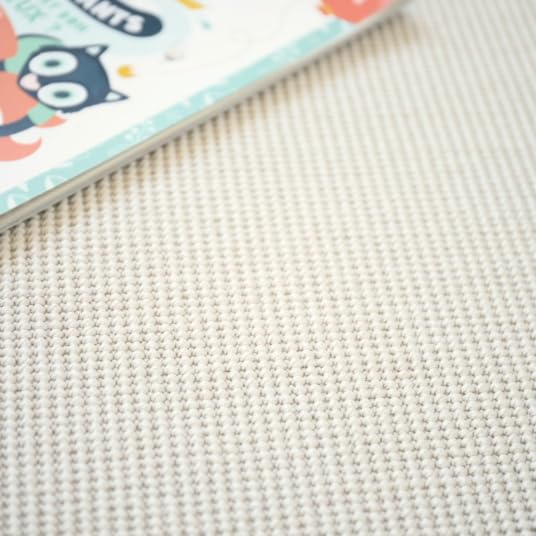 Decoweb Moquette Tissé Plat - Mahé - Blanc - Rouleau de 4m x 2m