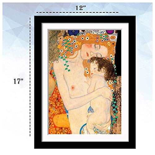 Image of Tallenge - Set of 10 Gustav Klimt - Small Framed Poster(Paper,12 x 17 ? inches, MultiColour)