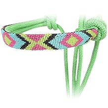 Cashel Beaded Nose Rope Halter w/9ft Lead Lime