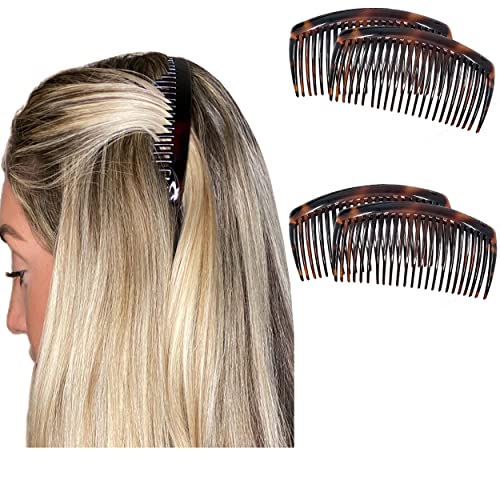 Camila Paris AD66 4PK Hair Side Comb 4" Large French Twist Hair Combs Clips
