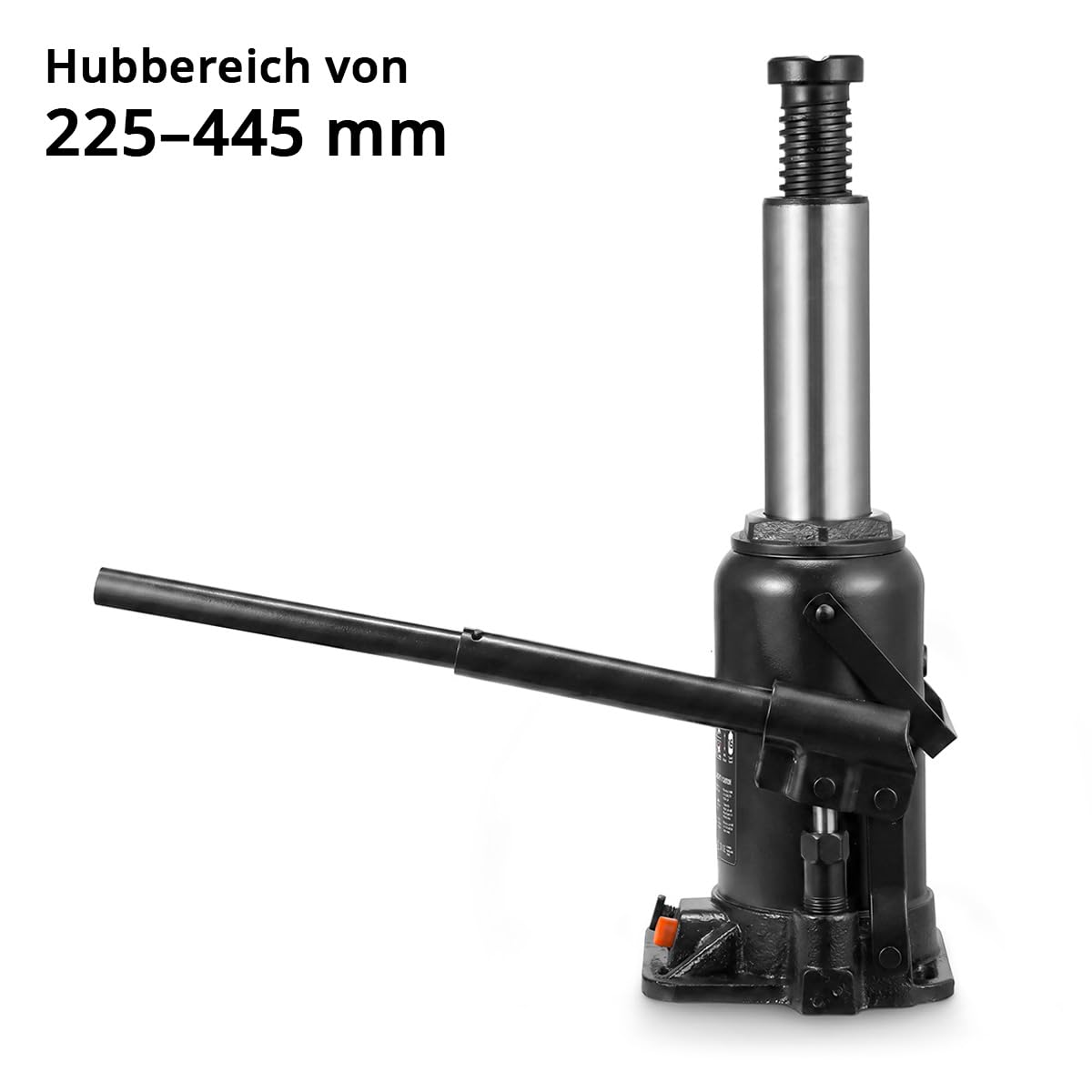 STAHLWERK Hydraulikheber 16 t Tragkraft, kompakter hydraulischer Wagenheber
