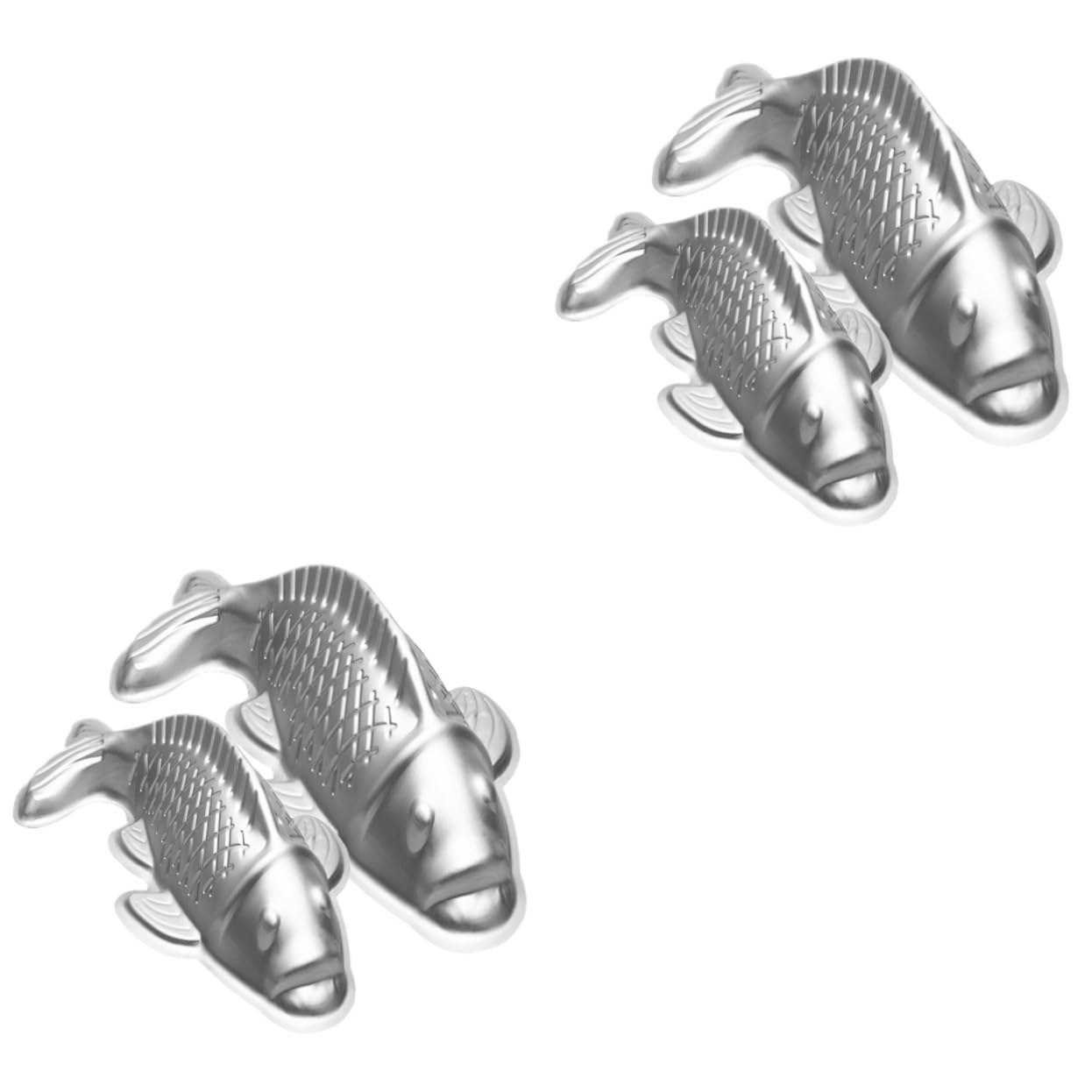 Zerodeko 2 Sätze Koi Fischform Backmischung Aluminium Mold Für Schokolade Jelly Pudding Und Reisgerichte Backwerkzeuge Für Zuhause Und Konditoreien 2 Stücke * 2
