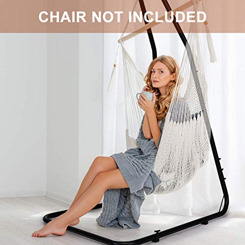 Zupapa Adjustable Hammock Chair Stand Solid Steel Construction For Hammock Chairs And Swings For Indoor Outdoor Patio, Deck, Yard - 330 Pound Capacity(6.4 To 7.7 Ft) #TOP1