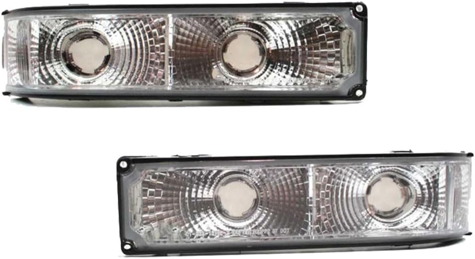 For Chevy/GMC C/K 10 Truck 88-2002 Parking Signal Light Assembly Unit Diamond Design Driver and Passenger Side | GM2522106