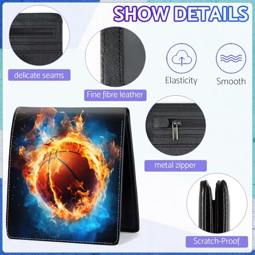 Image of Boys Wallet for Kids, Cool Kids Wallet for Boys Ages 8-10 9-12 11-15, Funny Basketball Leather Bifold Rfid Blocking, Coin Pocket Id Window for Teen Men Youth Guys Birthday Christmas Gifts
