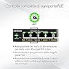 NETGEAR GS305EP Switch PoE 4 porte, Gigabit Ethernet LAN Switch PoE+ 63W Plus, (5 porte Plug and Play, Switch di rete gestito PoE, IGMP Snooping, VLAN, alloggiamento in metallo senza ventola)