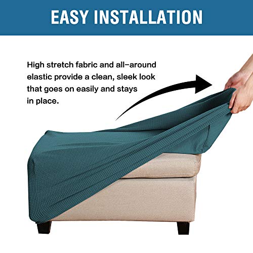 image for H.VERSAILTEX Ottoman Cover Slipcover Rectangle Fit Length 29'-34' Foot