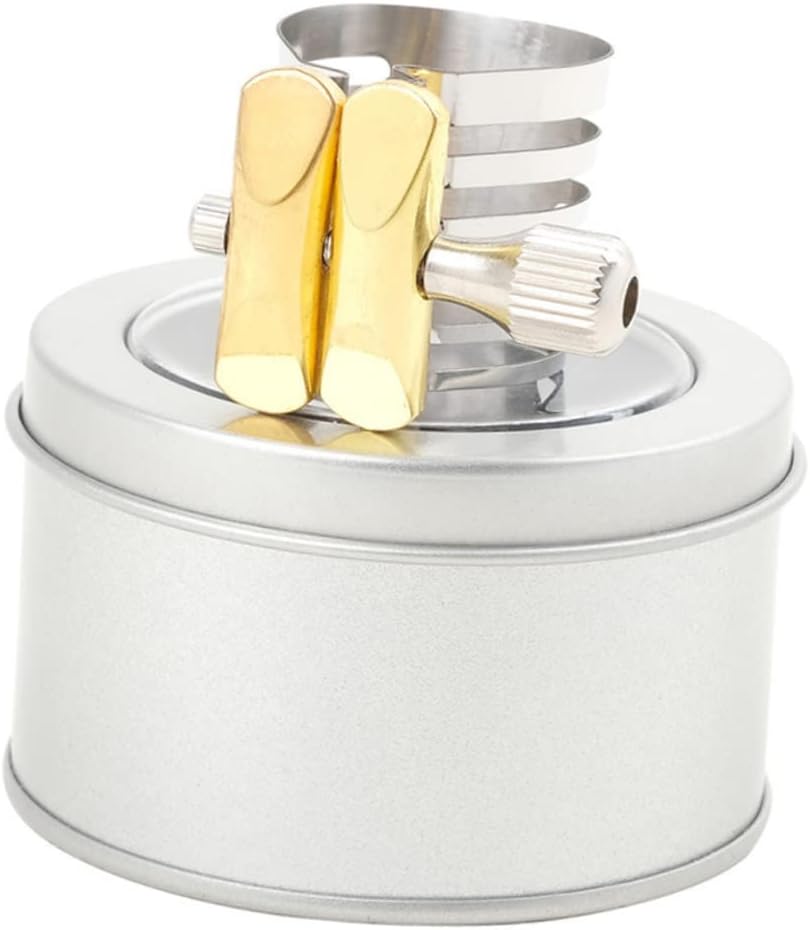Vaguelly 2pcs Clarinet Sax Ligature Saxophone Clip Cork Grease Included Saxophone Clip for Wind Instruments