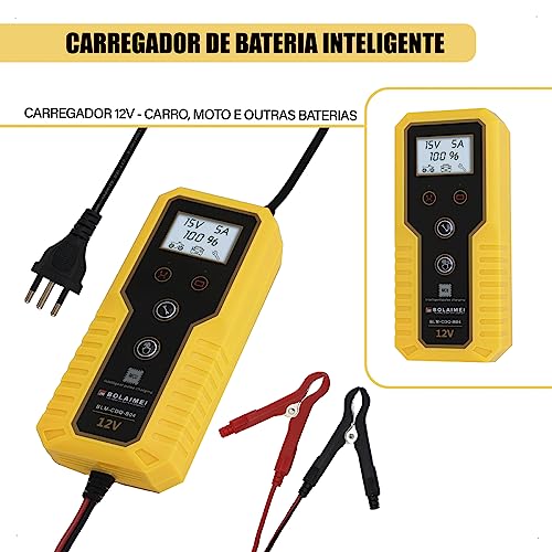 Carregadores de bateria de carro 6V / 4A 12V / 8A Carregadores de bateria totalmente automáticos e i